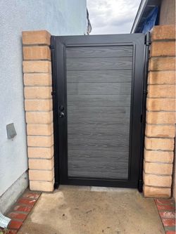 WPC.   Doors gate fence