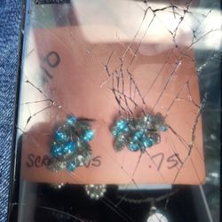 Silver Screw On Earrings 