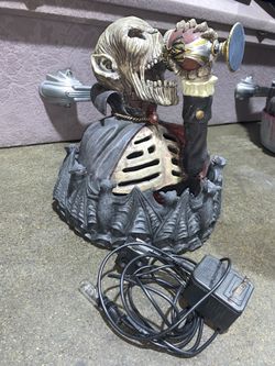 Halloween skeleton centerpiece fountain