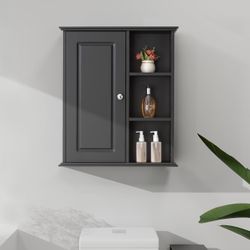 Upgraded Bathroom Wall Cabinet Over The Toilet Storage Cabinet Wall Mounted Storage Cabinet Wooden M