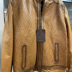 Nuevas chamarras de Piel original trenzada a mano