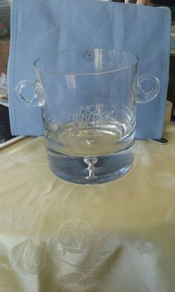 Tuskin ice bucket crystal very heavy