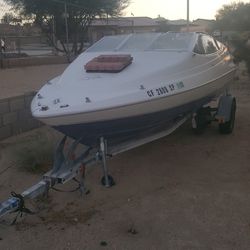 91 BAYLINER CLOSED BOW 19FT.