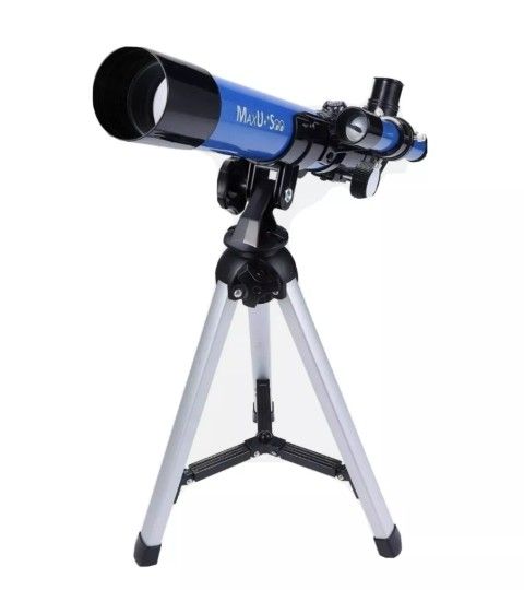 MaxUSee F40040M Telescope with Tripod & Finder Scope Portable Telescope. New