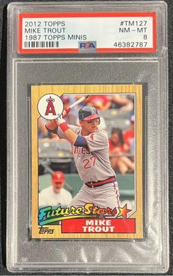 2012 Topps Mike Trout Rookie PSA 8 ‘1987 Topps Mini ‘