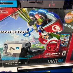 Nintendo Wii U w/Mario Kart 8 *WE ACCEPT GAMES & CARDS FOR TRADE CREDIT*