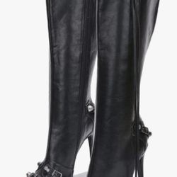 Tall Womens Leather Boots, Size 10.5