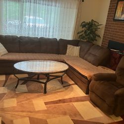 Sectional, Coffee Table, 2 Side Tables, TV Stand, Recliner Chair