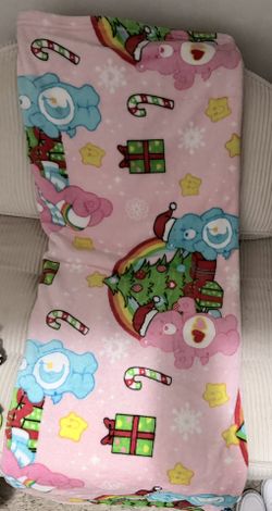 Xmas Carebear Blanket