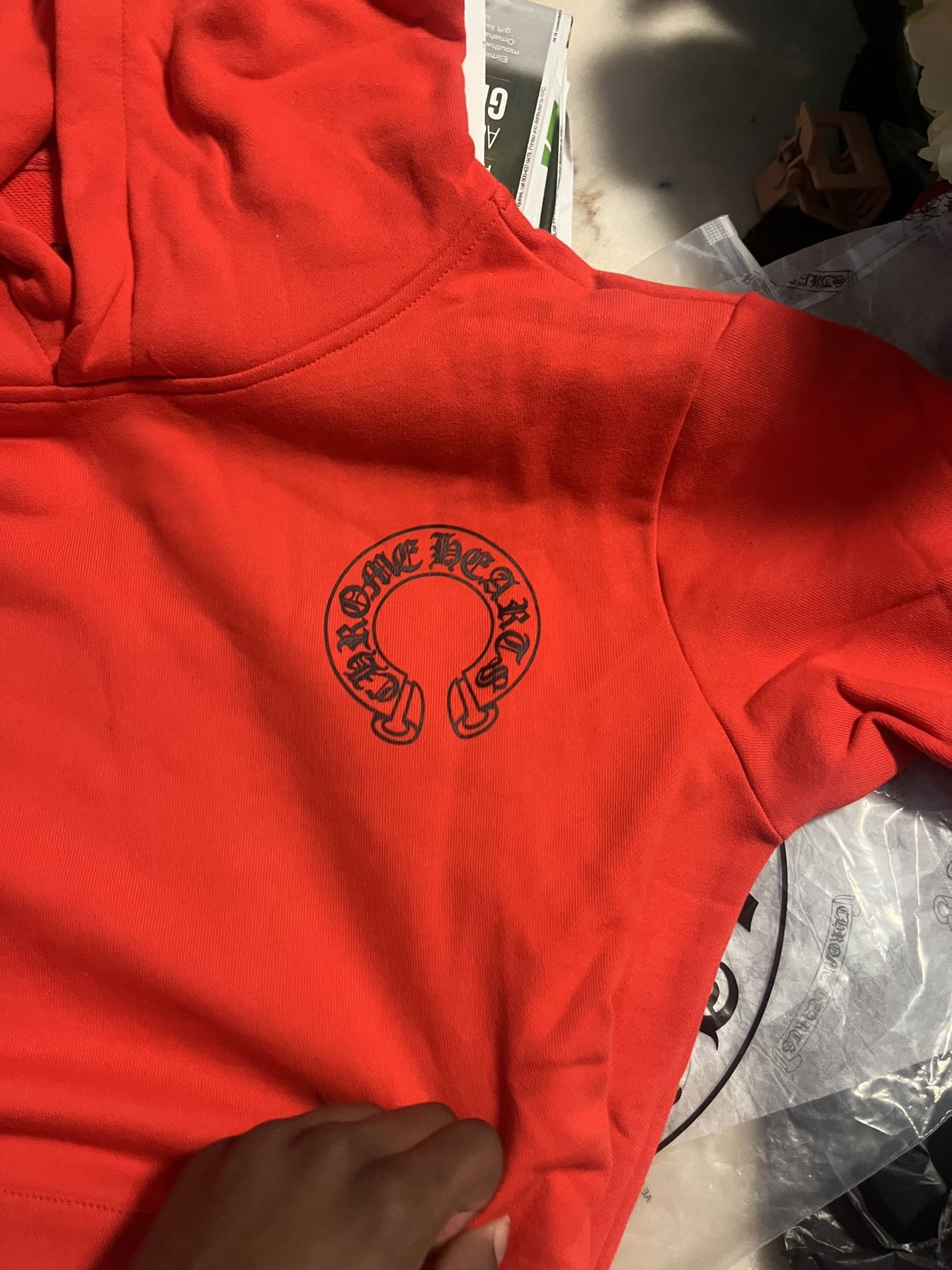 Chrome Hearts Red Hoodie