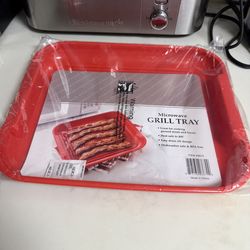 New! Microwave Grill Tray with drain - perfect for bacon and meat