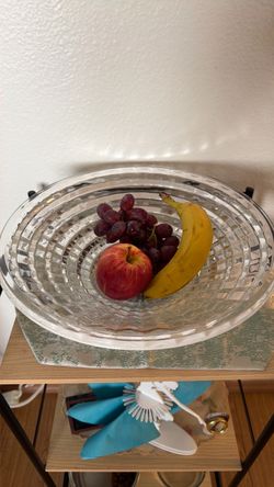Crystal fruit bowl , Macy’s brand. $65