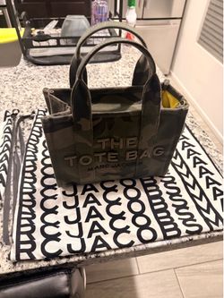 💯 AUTHENTIC MARC JACOBS THE CAMO JACQUARD SMALL TOTE BAG - NIB