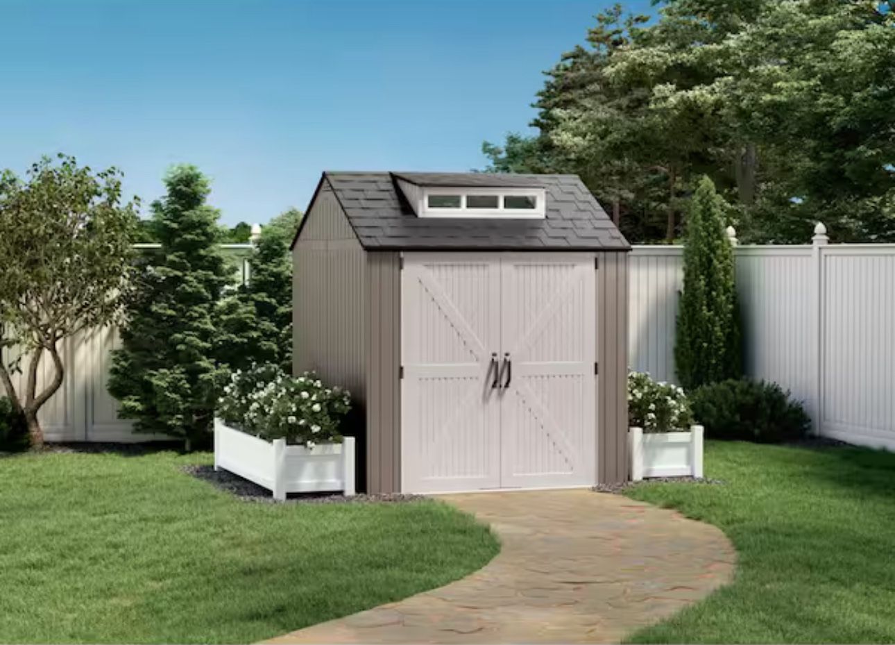7 x 7 Ft Rubbermaid Storage Shed New And In The Box 