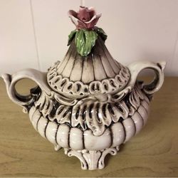 Vintage Capodimonte Bowl (7” tall)