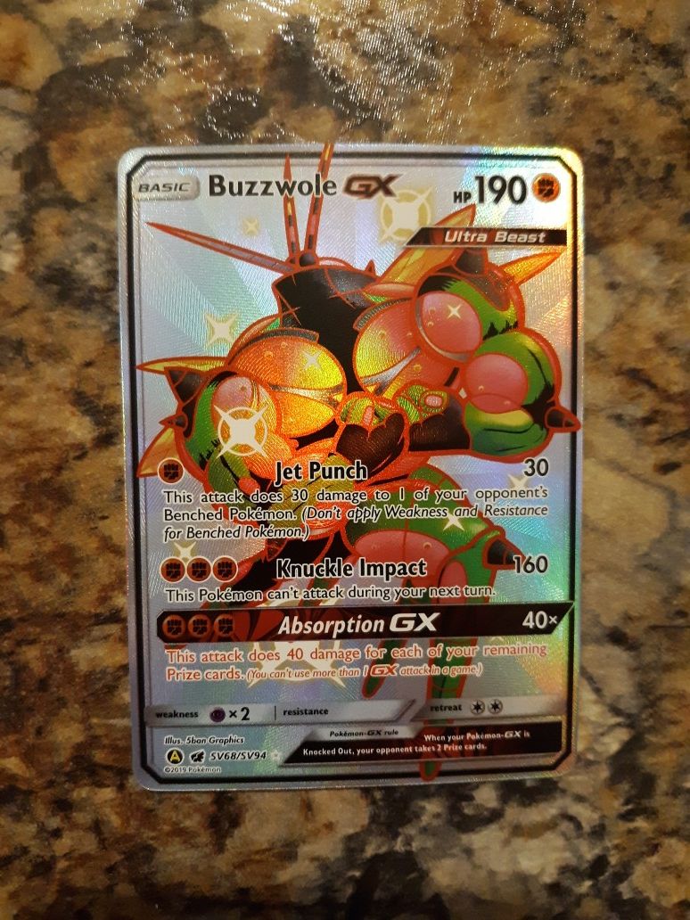 Pokemon Card - Holofoil Shiny Buzzwole GX