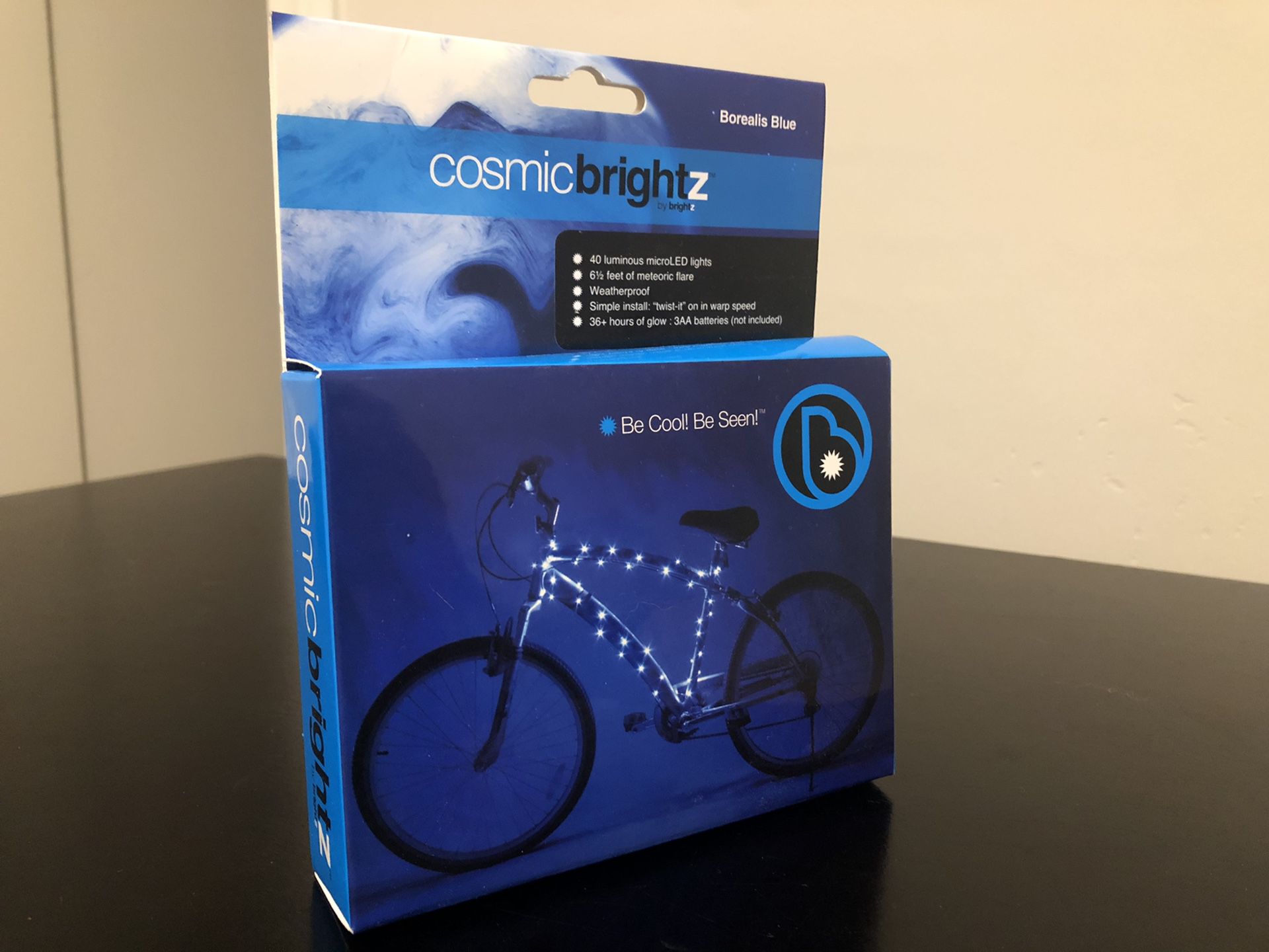 Blue LED weatherproof bike lights
