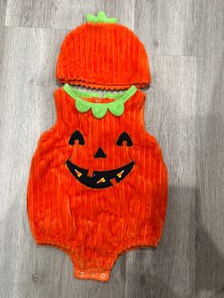Baby Halloween Pumpkin Costume with Hat