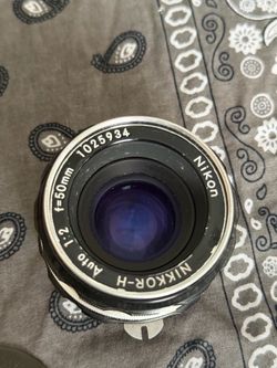 Nikon nikkor h 50mm f2 prime lens