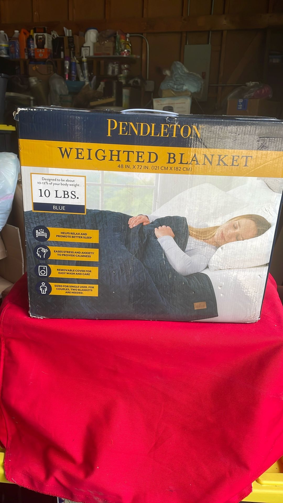 Blue 10-pounds Weight blanket $20