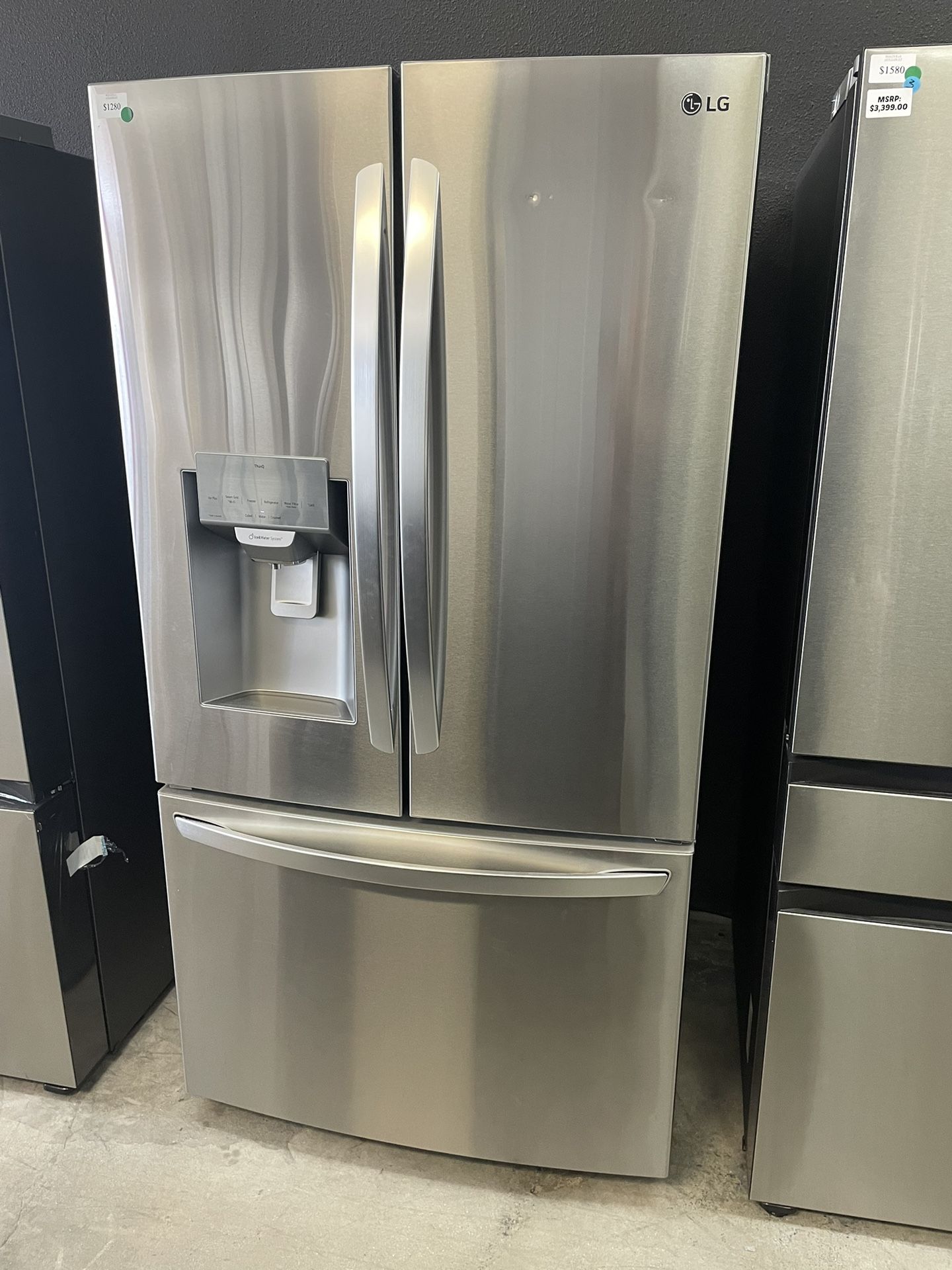 LG ThinQ French Door Refrigerator In Stainless Steel