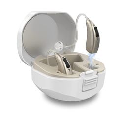 Hearing Aids for Seniors Rechargeable with Background Noise Cancelling, EARRCK Completely-in-Canal Digital Hearing Amplifier with Charging Case for Mi