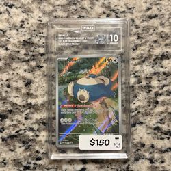 Pokemon 151 Snorlax Promo TAG Gem Mint 10