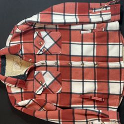 SAGE COLLECTIVE SHERPA LINED SHACKET PLAID FLEECE WOMEN’S XS