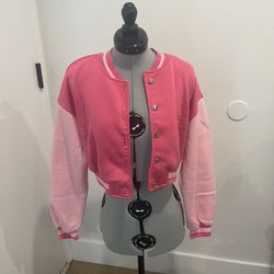 Pink Varsity Jacket 