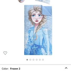 Frozen Elsa Sleeping Bag With Pillow