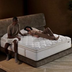 12 inch Queen Mattress, Medium Firm with Memory Foam for Pressure Relief & Spinal Alignment - Supportive Without Sinkage,