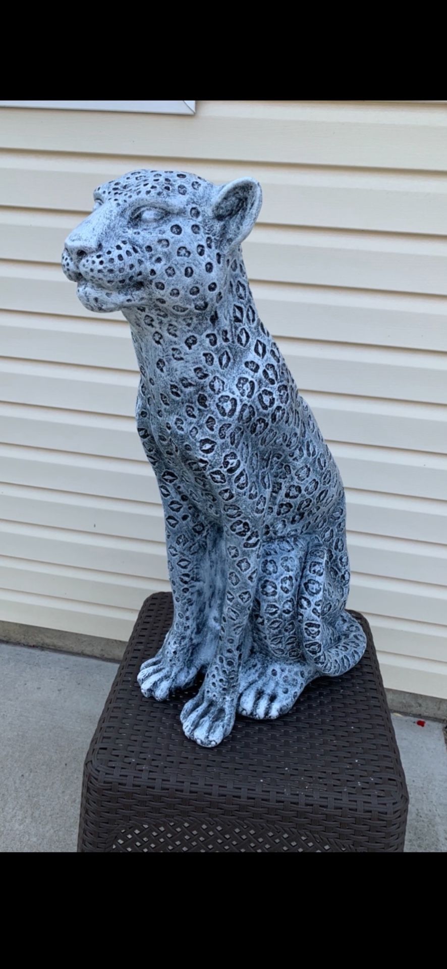 3 Foot Tall, Sitting Snow Leopard