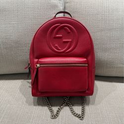 Red Gucci Backpack
