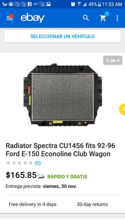 RADIADOR 92-96 FORD TRICK E150 TON VAN