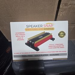 Speaker Snap Structured Wire Interface
Snap-lock wiring interface for up to 8 zones of distributed audio