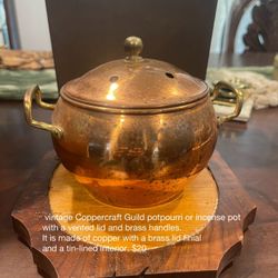 Vintage Copper craft Guild Potpourri Pot