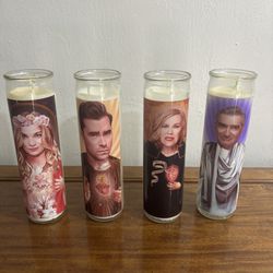 Set Of Four Schitts Creek Saint Candles Collection 