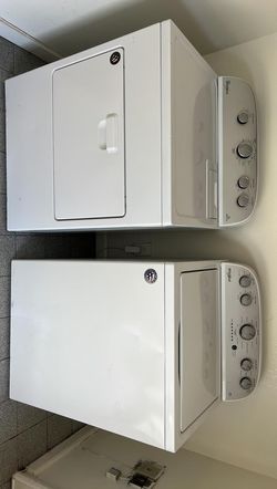 Whirlpool Top Load Washer & Dryer Set – Agitator, White, Works Great