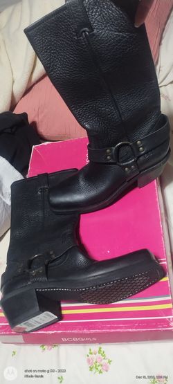 Leather Biker Boots
