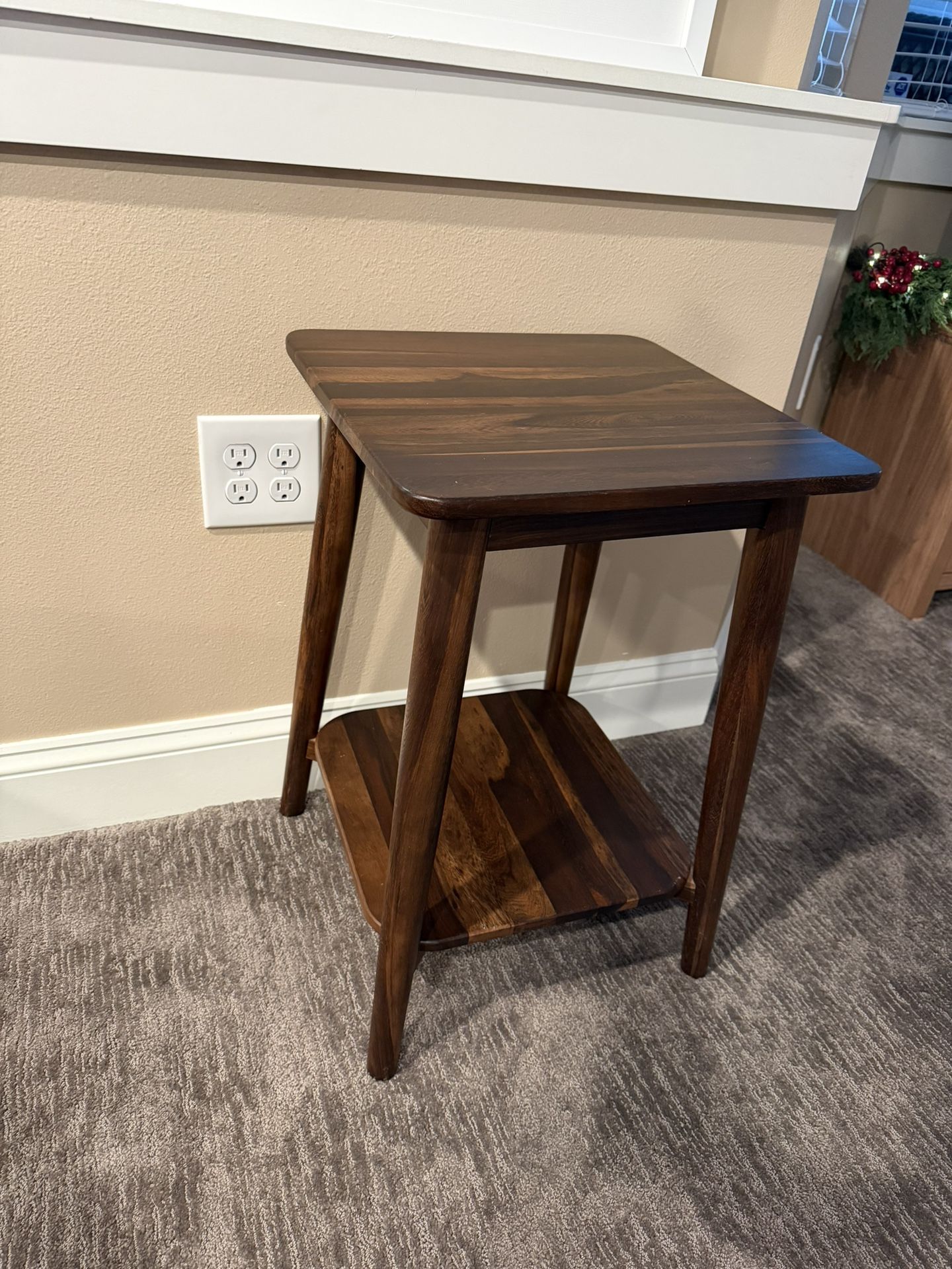 Wood End Table 