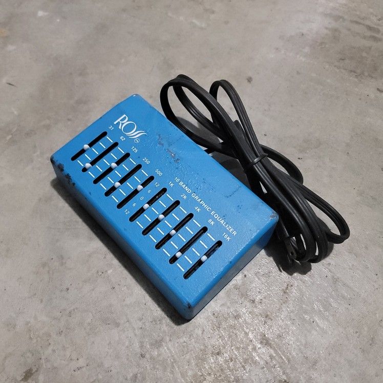 Vintage Ross 10-Band Graphic Equalizer
