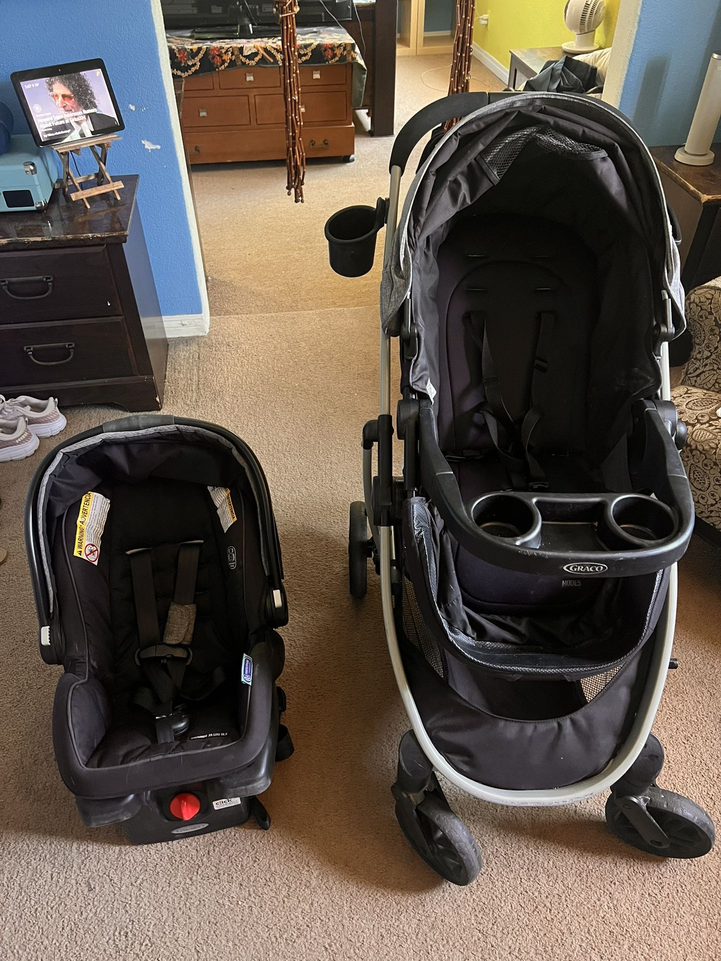 Graco 3 In 1 Car seat, Stroller