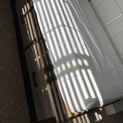Twin bed and mattress