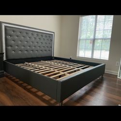 QUEEN BED FRAME AND MATTRESS