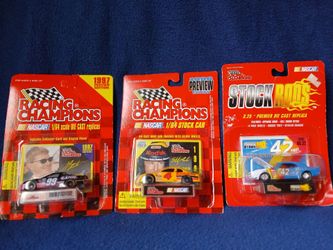 Sealed NASCAR 1997 Jeff Burton #99 car, 1996 Sterling Marlin #4, Joe Nemechek #42