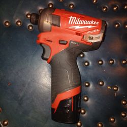 Milwaukee M12 FUEL Impact Drill And Battery
