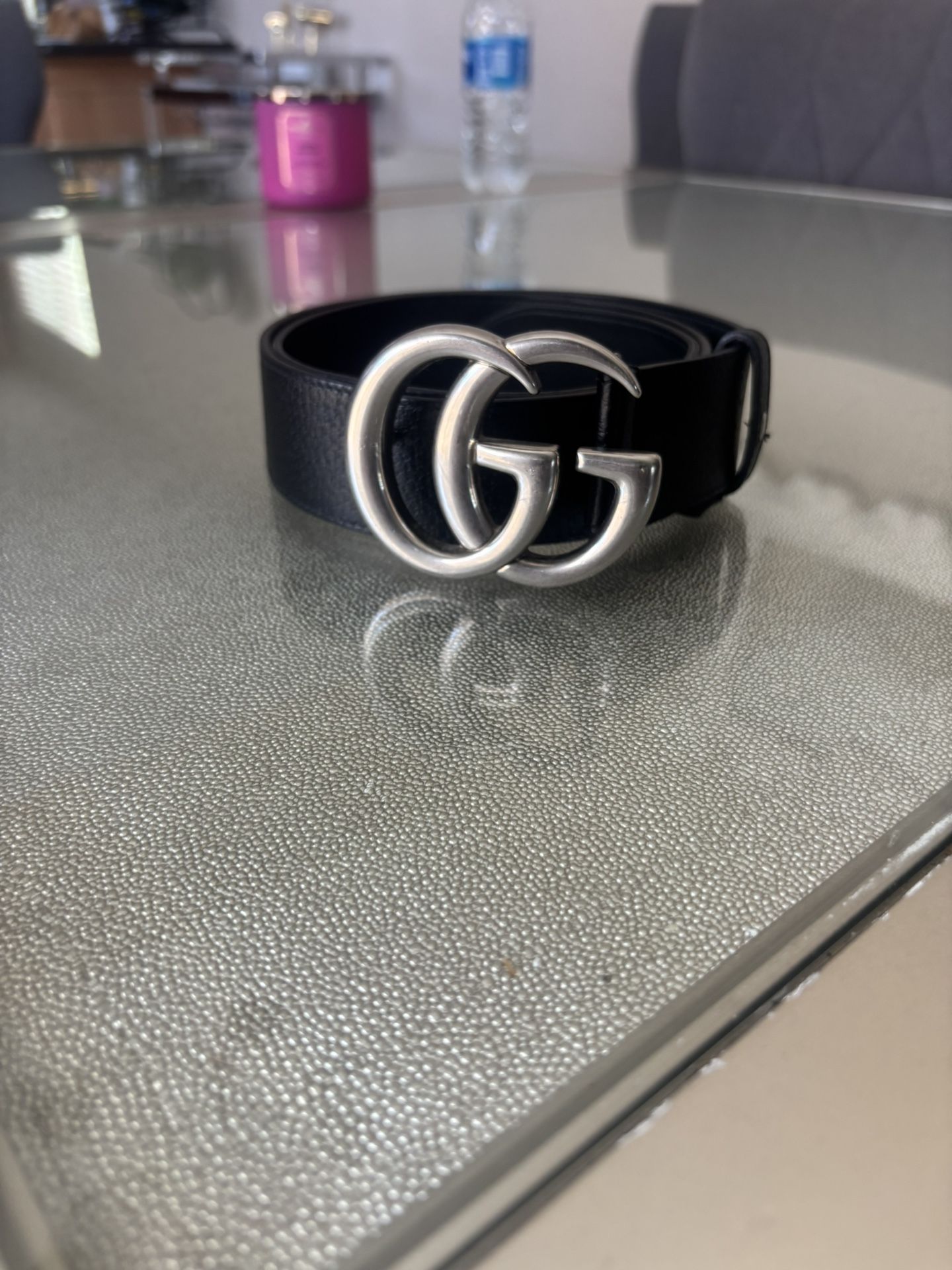 Gucci Belt Double G Marmont Leather Belt 36
