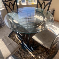 Round Dining Table for 4