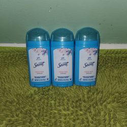 3 Deodorants Secret Powder Fresh 24Hr Solid 2.7oz