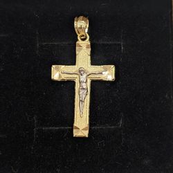 10kt Real Gold Cross Pendant